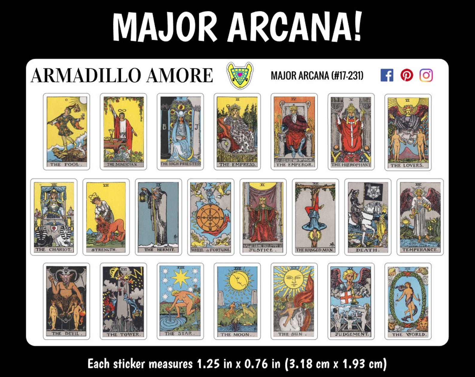 Major Arcana of Tarot Cards
